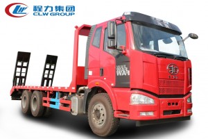 6X4后双桥【15-25吨】【拖300型号挖机及以下】平板运输车